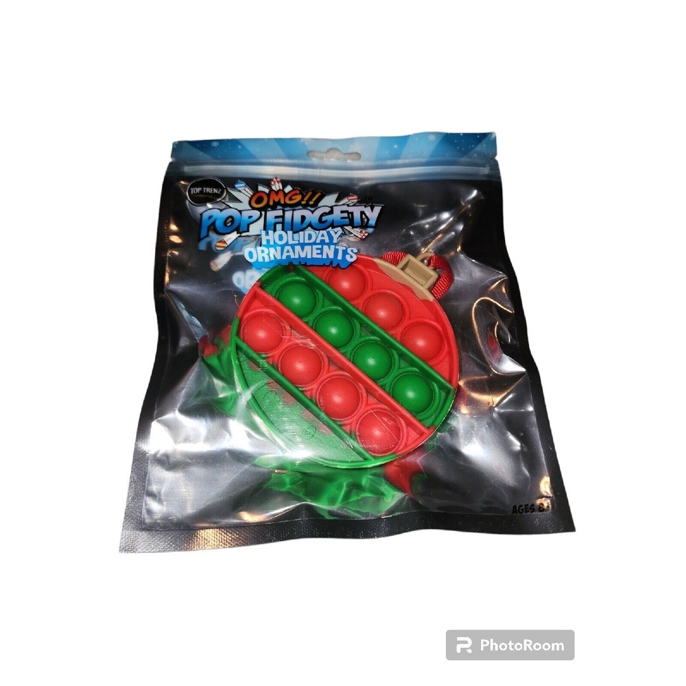 Top Trenz OMG Pop Fidgety Holiday Ornament Sensory Toy Stress Relief New‎